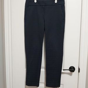 Ann taylor loft marissa navy blue ankle dress  pants; Size: 4